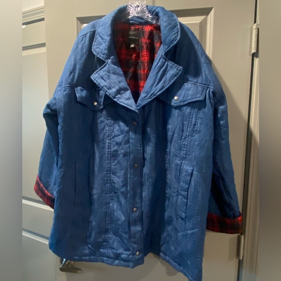 Warm denim and flannel lined jacket. - Picture 6 of 7